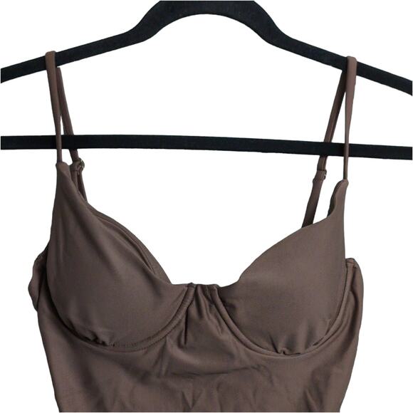Andie Luna One Piece Espresso (Brown) Swimwear Bathing Suit Size S New - Picture 2 of 8